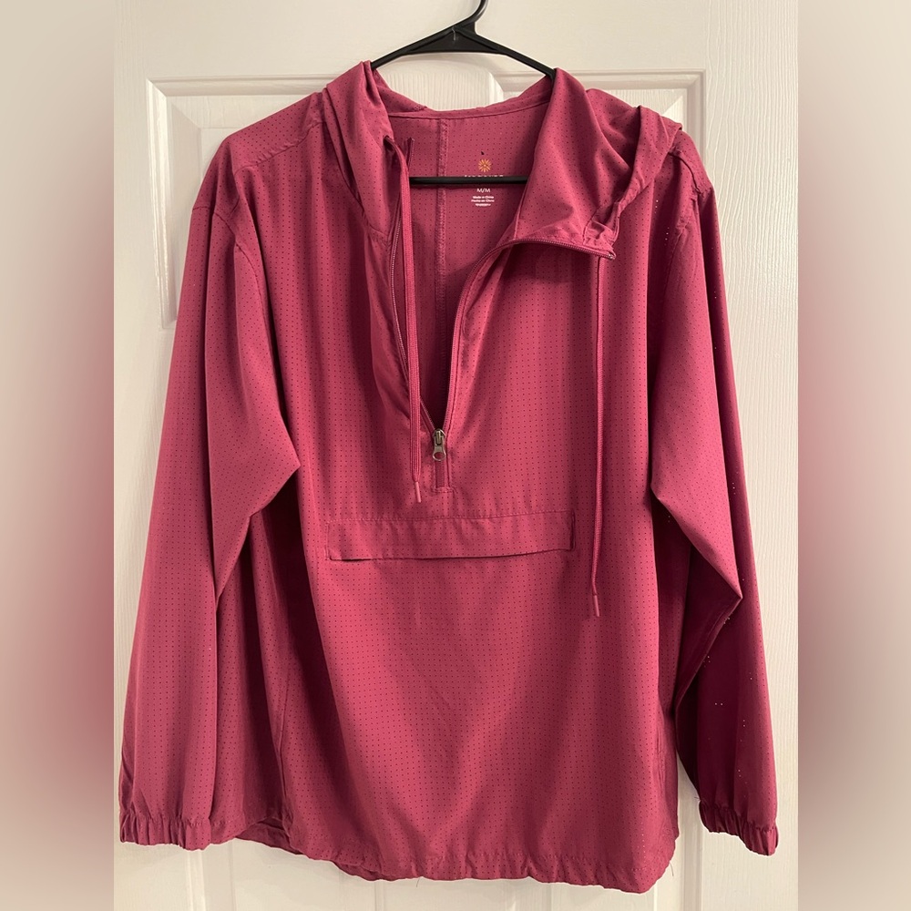 Tangerine workout jacket